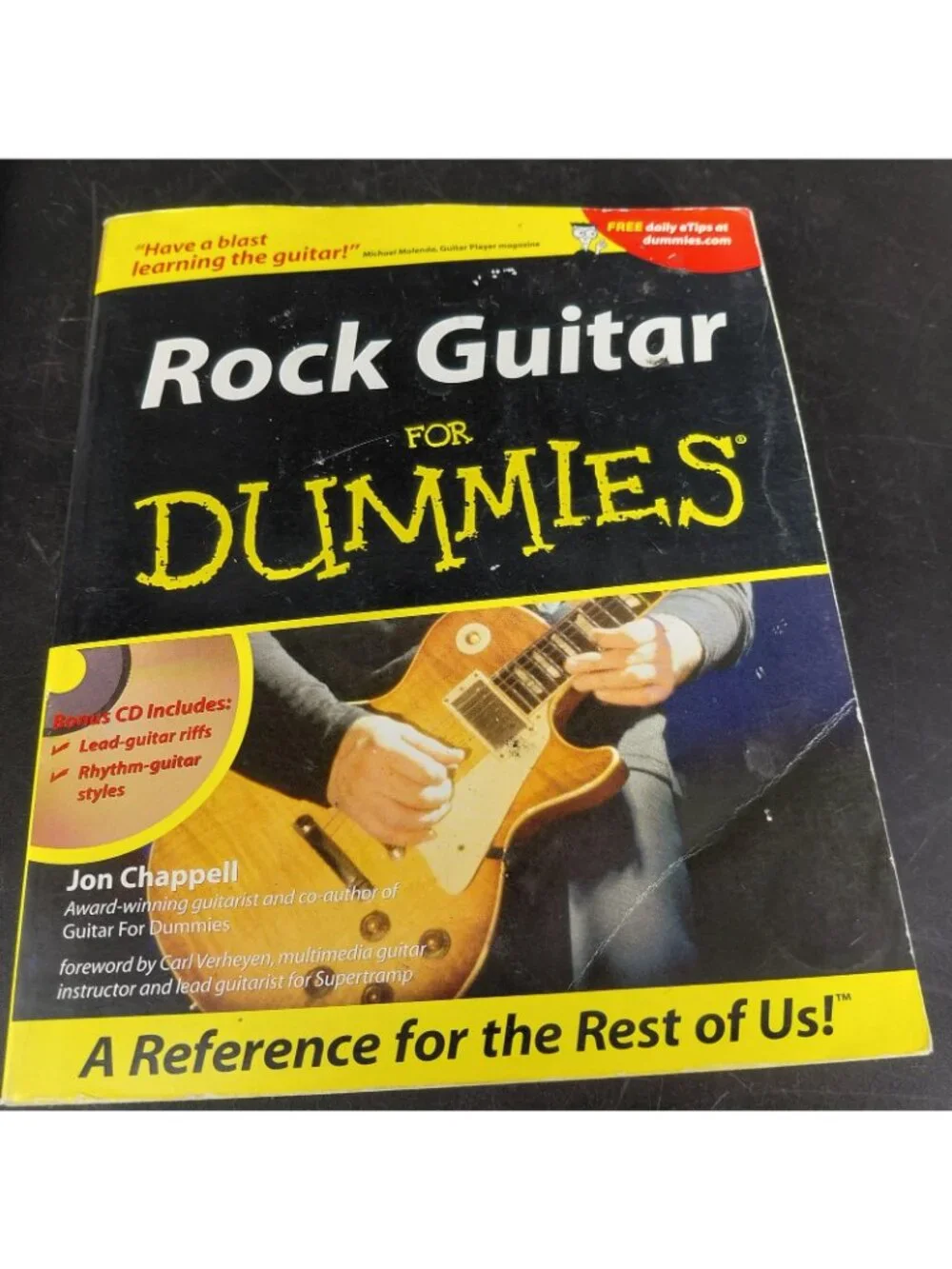 Vintage Rock Guitar Lesson Books Lot 3 Chappell Turner White Paperback Dummies